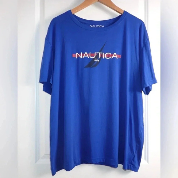Nautica 100% Cotton graphic t-shirt size XL - Picture 1 of 8